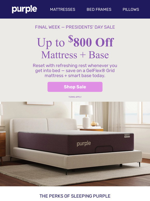 Purple Email Newsletters: Shop Sales, Discounts, and Coupon Codes