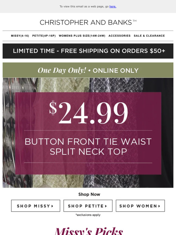 Christopher and Banks Stylist Picks You'll Love💕 Milled