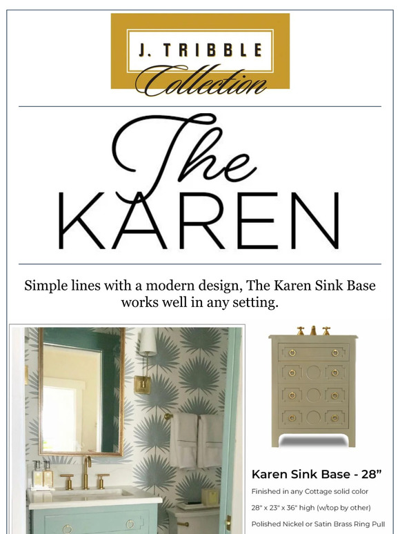 The Karen Sink Base by J. Tribble 😍