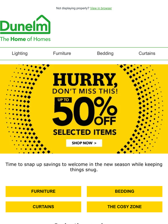 Dunelm Open for limitededition deals Milled