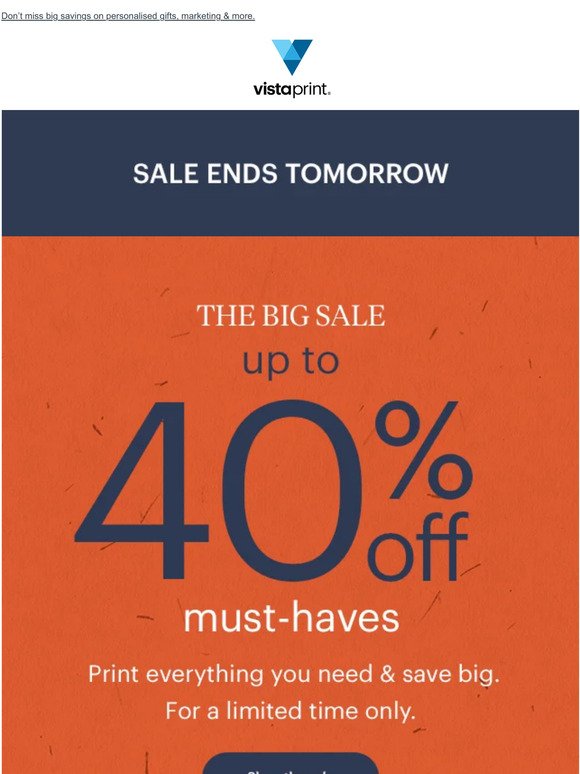 You snooze, you lose up to 40% OFF your favourites ⏰ Shop The Big Sale NOW