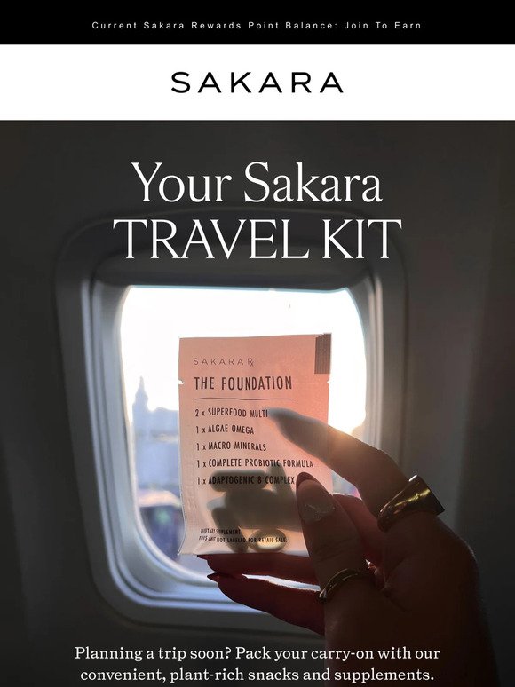 Your Sakara Travel Kit