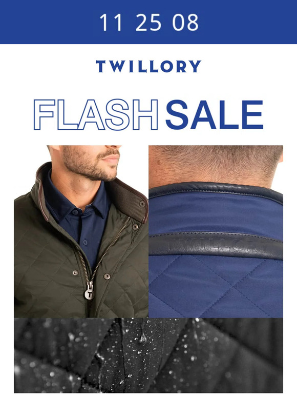 twillory: Last Chance! Get up to 43% off Performance Coats & Vests