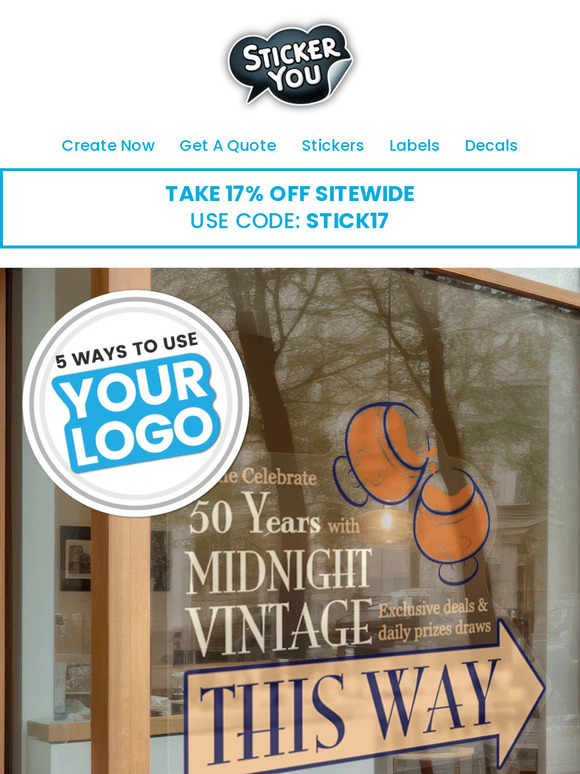 StickerYou 5 Ways to Use Your Logo > Milled