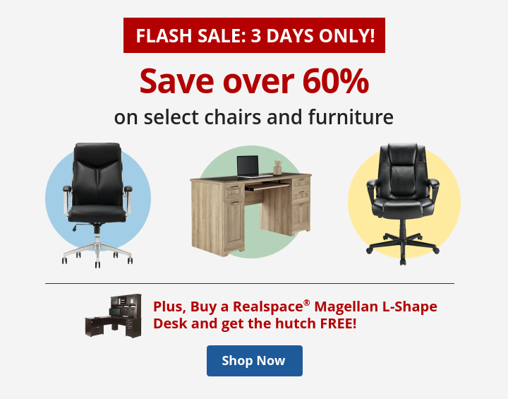 Furniture Flash Sale: Save over 60% on select Chairs & Furniture
