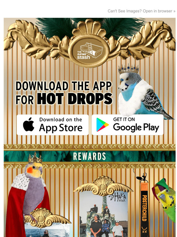 Zumiez Fly into Rewards Fit for Royalty with the Zumiez App Milled