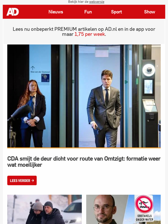 Ad Webwinkel Volkskrant Trouw Parool Reg Cda Ziet Niks In Voorstel Omtzigt Advocaat