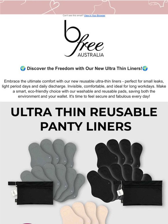 🌱 NEW ✨ Ultra Thin Reusable Panty Liners 🌱