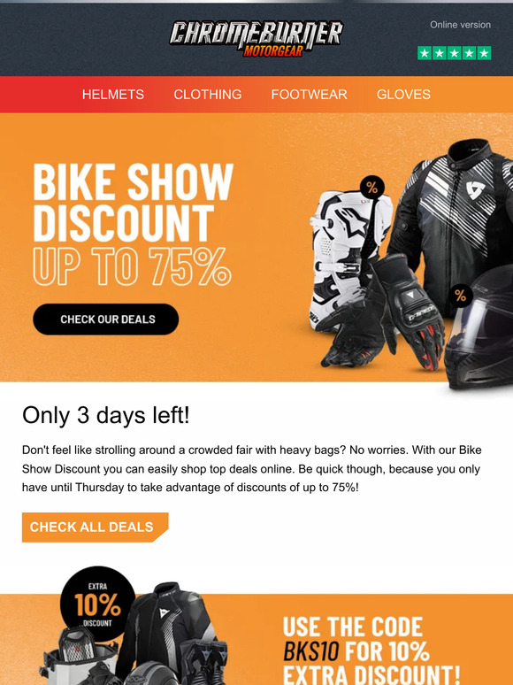 Bike Show Discount: only 3 days left ⏰