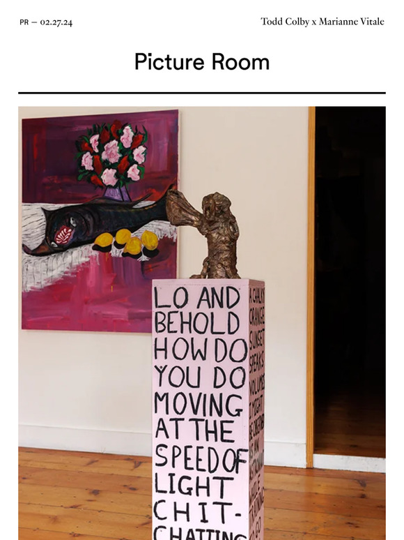 Todd Colby & Marianne Vitale Exhibition Opening Tomorrow!