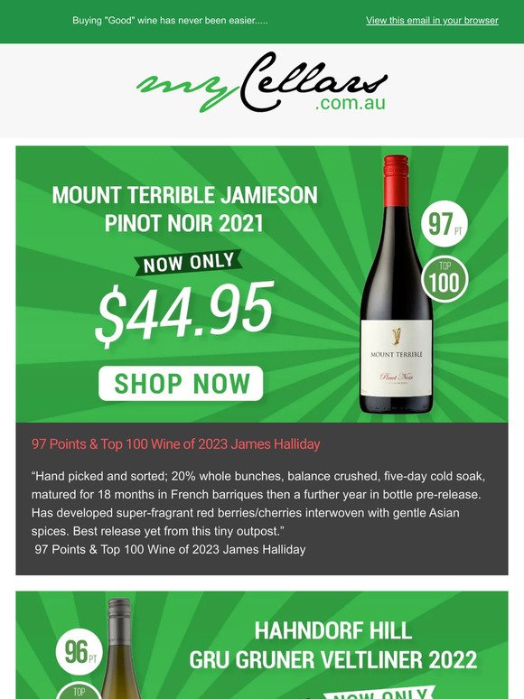 Featuring a 97 Point and Top 100 Pinot Noir and Much More