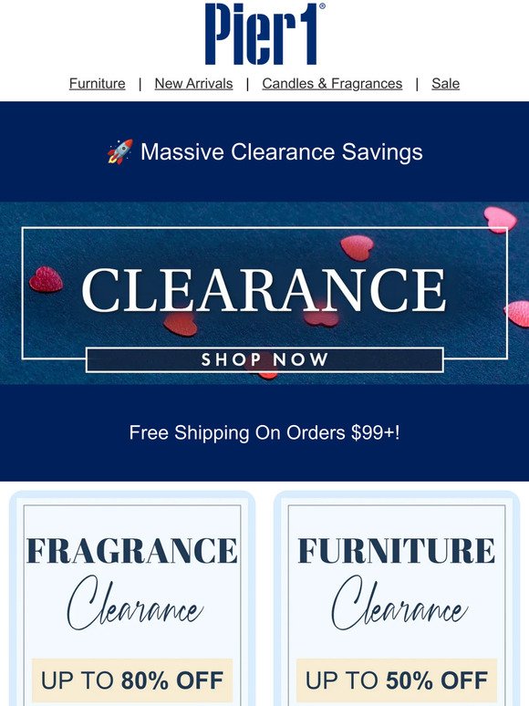 🚀 Today: Massive Clearance Savings + Free Shipping Over $99!