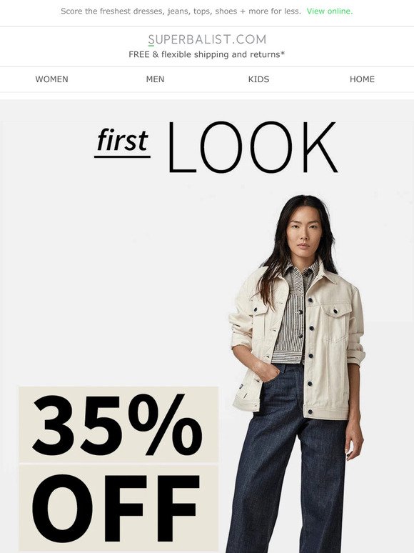 ✨ 35% OFF only the latest style | FIRST LOOK ✨