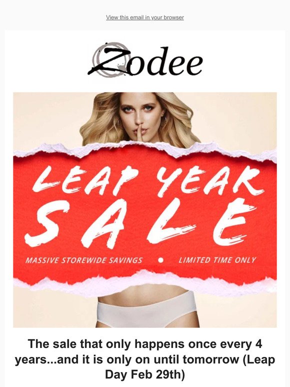 Zodee: 🗓️ Leap Year Deals - Only until 29th.