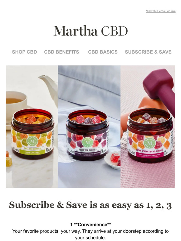 Subscribe & Save 20% on Sleep, Chill and Extra Strength