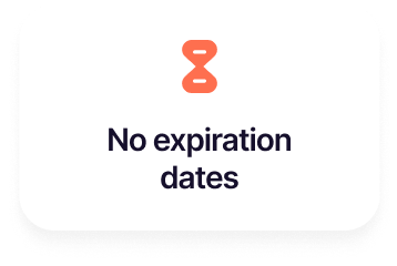 No expiration dates
