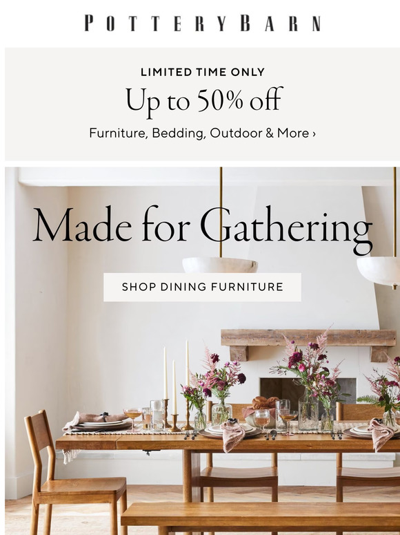 Pottery Barn Email Newsletters Shop Sales, Discounts, and Coupon Codes