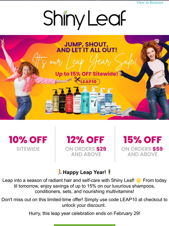 🚀Leap into Savings! Enjoy 15% OFF 2 days only!