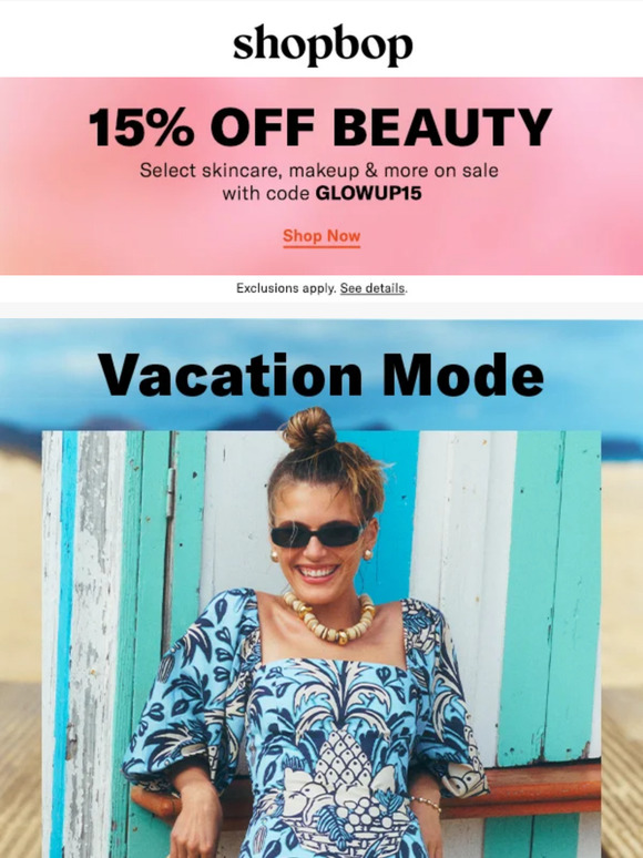 Shopbop Email Newsletters Shop Sales, Discounts, and Coupon Codes