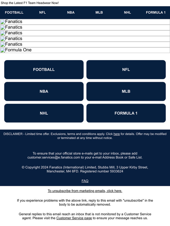 Fanaticsintl Gear Up For The 2024 F1 Season Milled