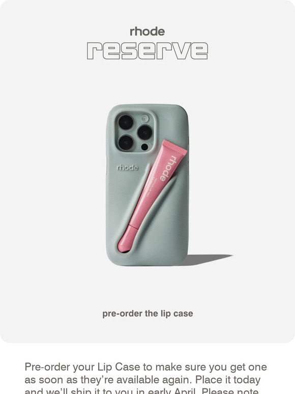 Rhode Preorder the Lip Case Milled