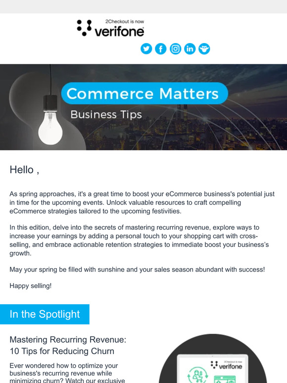 Your Commerce Matters Newsletter is Here – February Edition