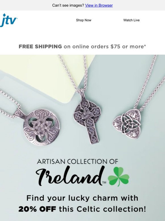 20% off the Artisan Collection of Ireland 🍀