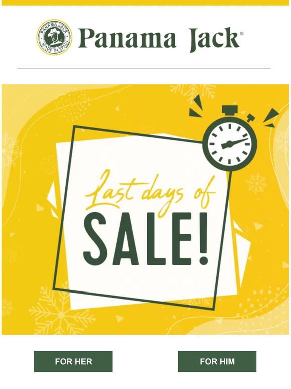 Last days! ⏰