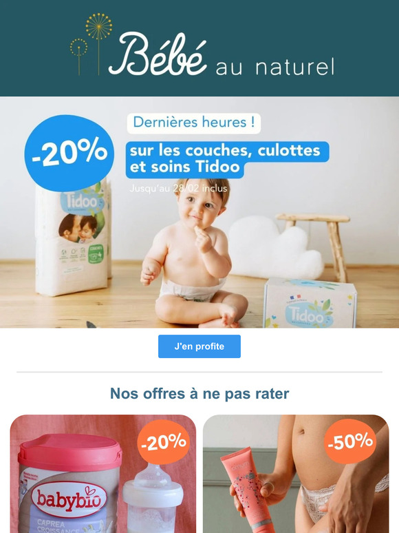 Dernières heures 🚨 -20% sur Tidoo