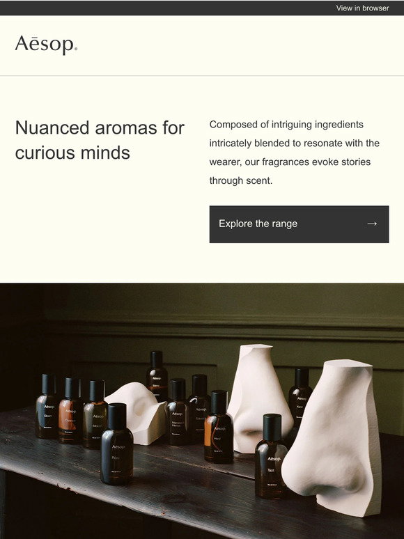 Aesop Email Newsletters: Shop Sales, Discounts, and Coupon Codes