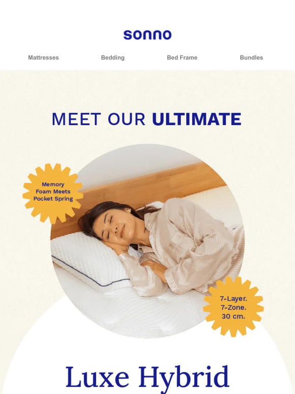 Your Dream Sleep Awaits with Sonno Luxe Hybrid Mattress
