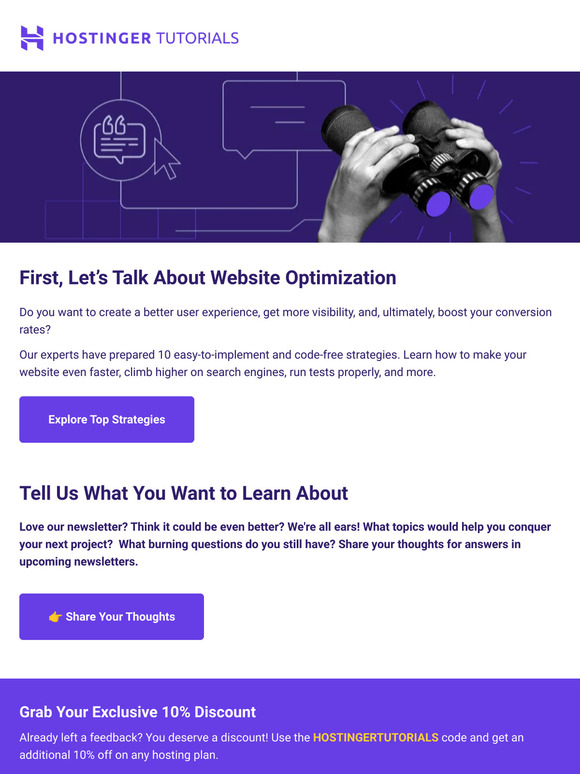 Tell us what you want to learn