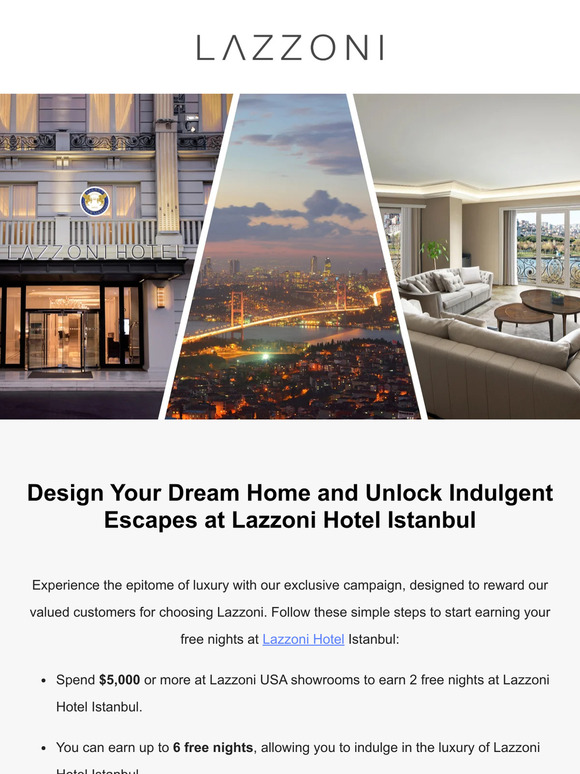 Earn Free Nights at Lazzoni Hotel Istanbul