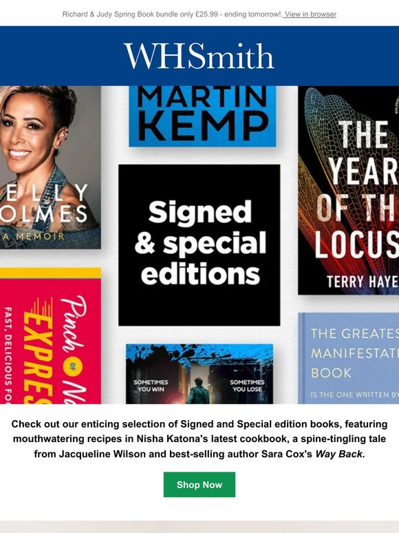 NEW signed & special edition books!