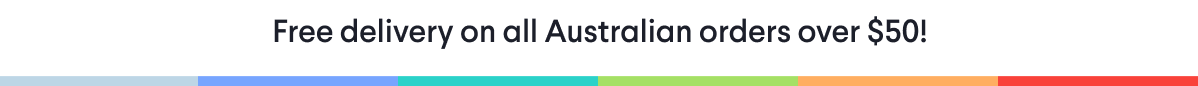 Free delivery on all standard Australian orders over $40