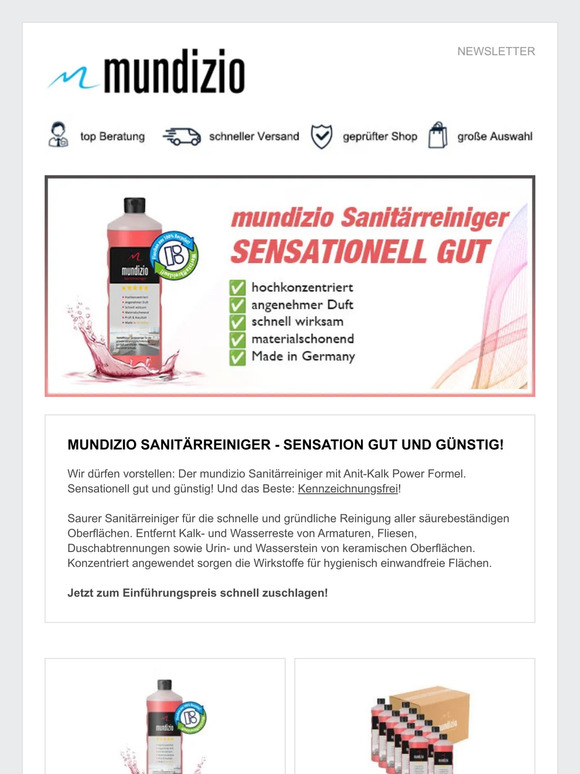 mundizio Sanitärreiniger - Sensationell gut!