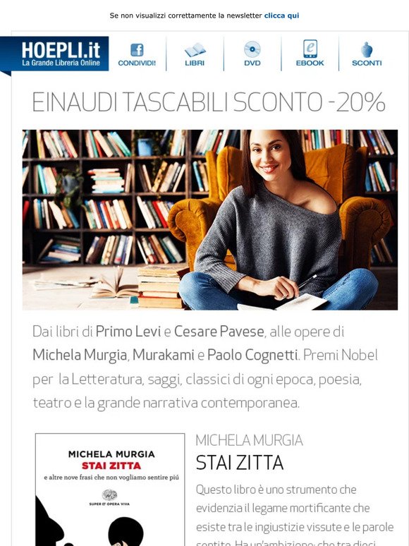 Einaudi Tascabili -20%: best seller e grandi classici in offerta!