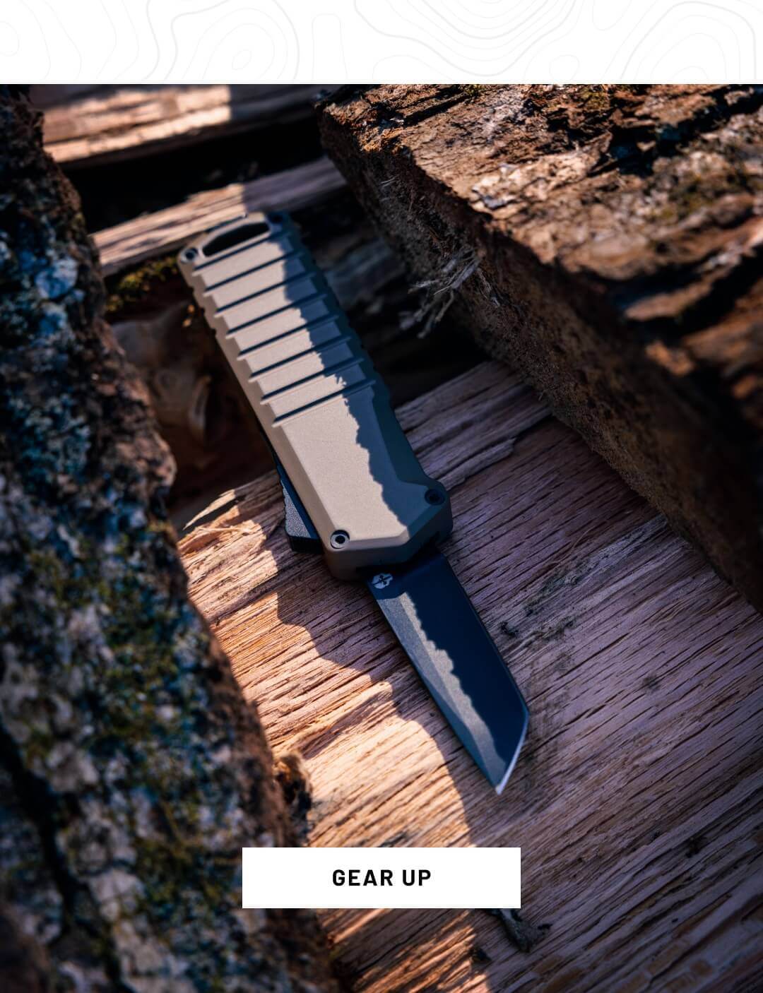 A2 Badger OTF Automatic Mini Knife in Desert
