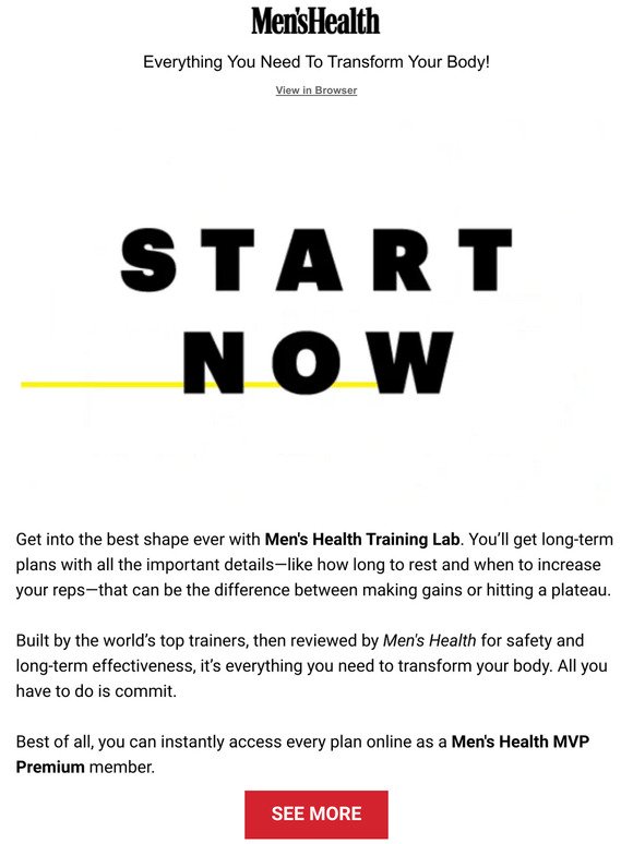 Transform Your Workout Routine with the Men's Health Training Lab