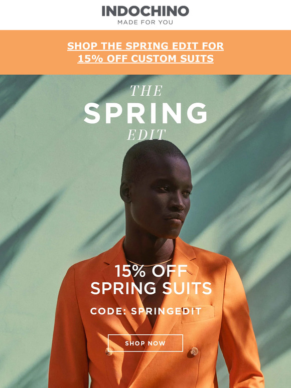 Indochino: Elevate your spring wardrobe with 15% off our favorites | Milled