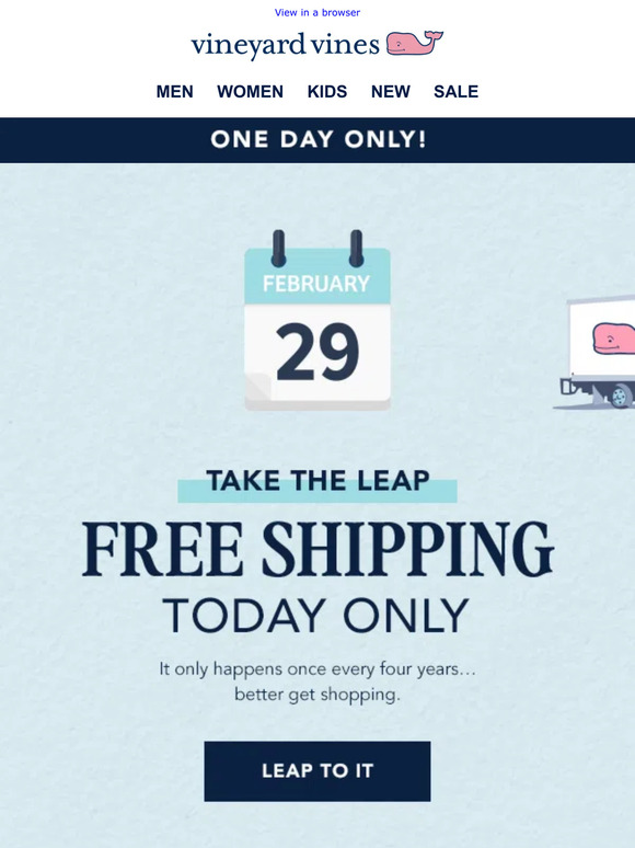 Vineyard Vines FREE SHIPPING Today Only Milled