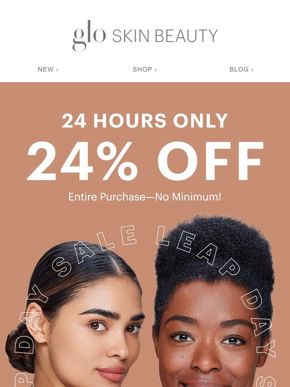 24% off EVERYTHING for 24 hours only!