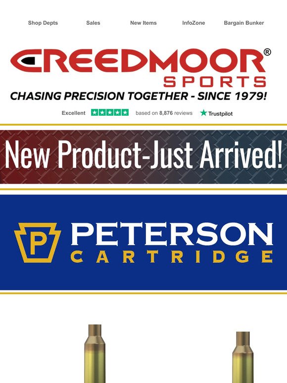Peterson 7 PRC, 22 Creedmoor, 6x47 and .308 Has Arrived!