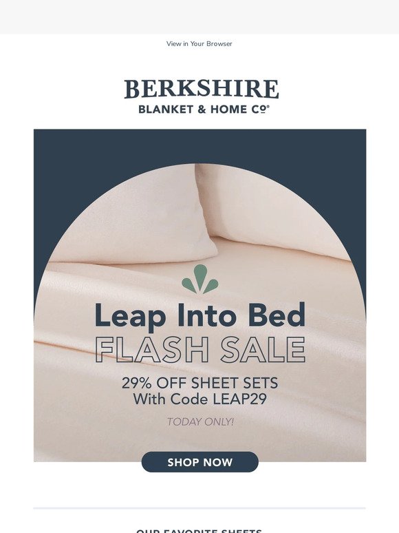 🛏️ 29% Off Sheet Sets Today Only!