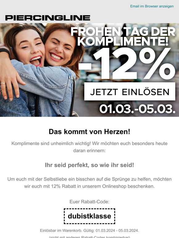 12% Rabatt - Weil du Klasse bist! 🙂