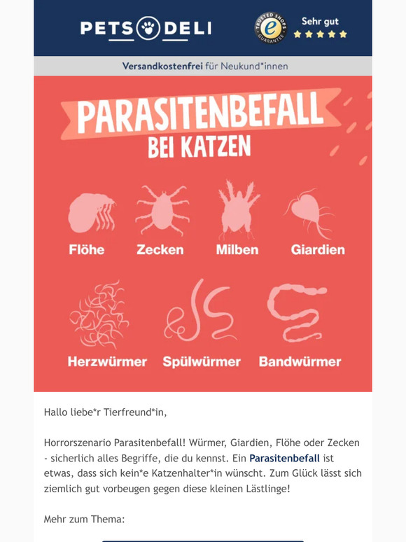 Achtung! Würmer, Giardien und Co.