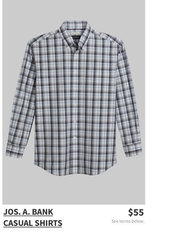 Jos. A. Bank Casual Shirts $55 See terms below.