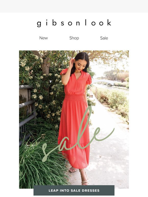 Dress Sale + Free Shipping Today!