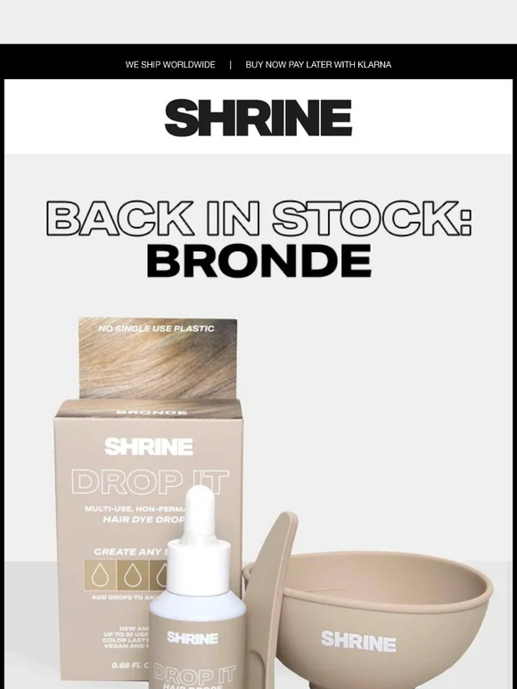 Shrine Bronde Is Back Milled