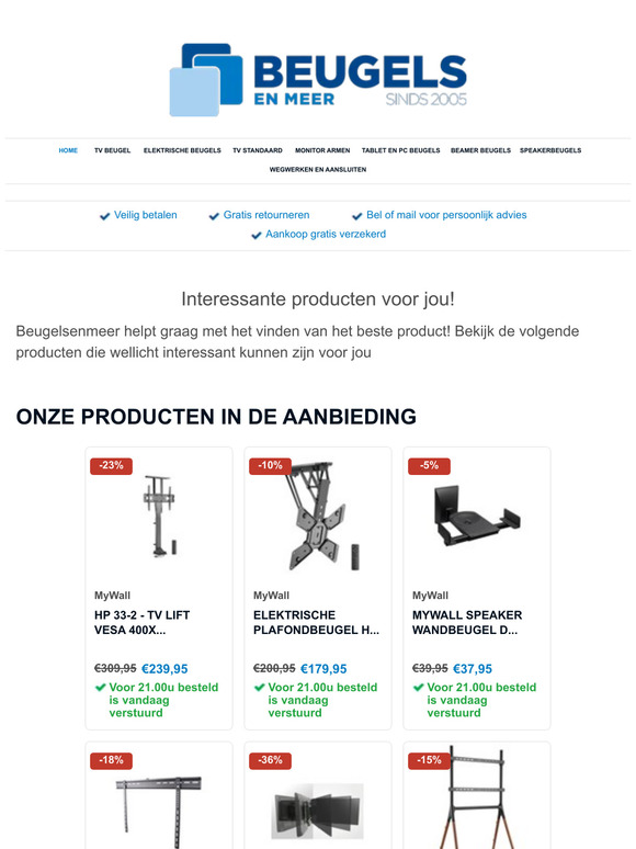 Bekijk de meest interessante producten op Beugelsenmeer